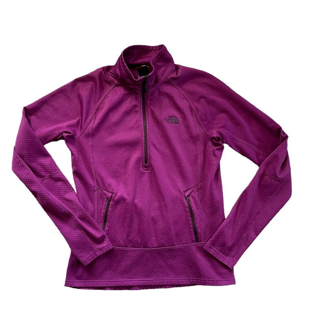 THE NORTH FACE Half Zip Pullover Purple Size Medium